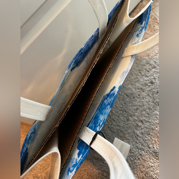 Ted Baker Blue and White Patterned Medium Icon Tote - Picture 3 of 4